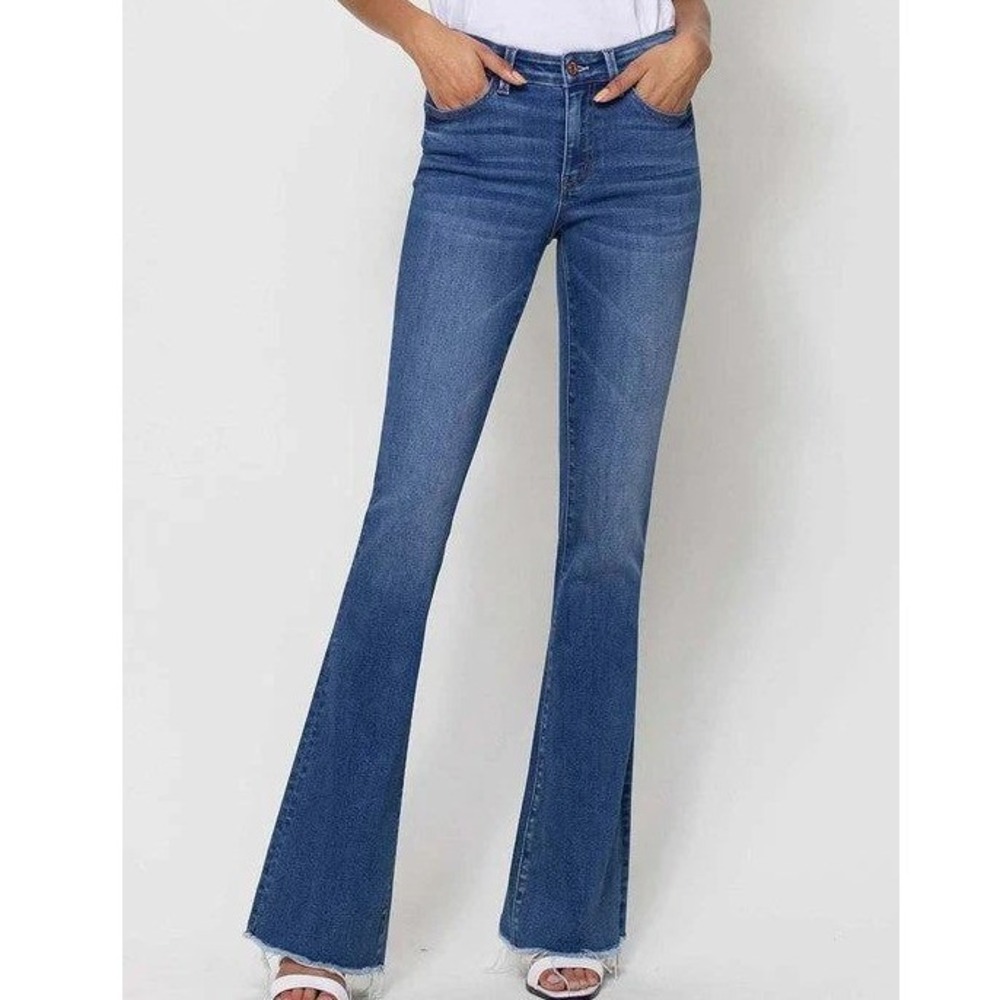 Judy Blue The Alison Mid Rise Flare Denim Jeans Size 11/30 New With Tags